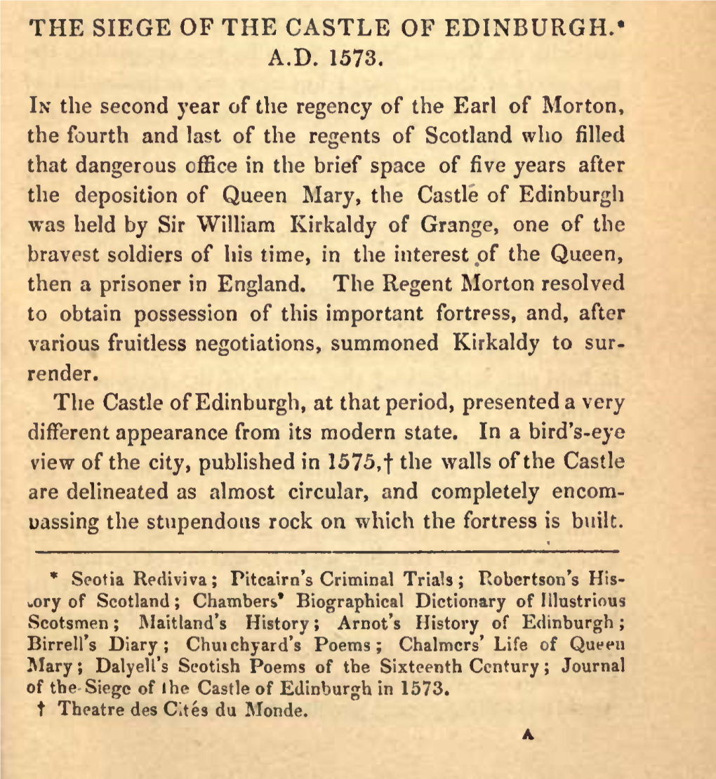 Siege of the Castle of Edinburgh.* A.D