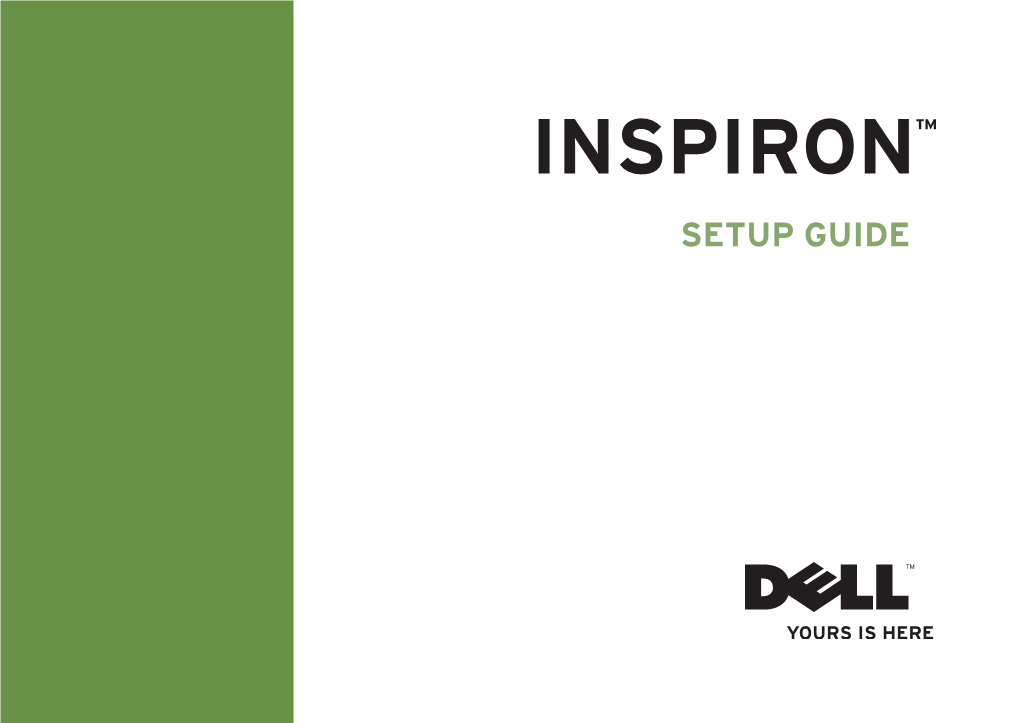 Inspiron™ Setup Guide
