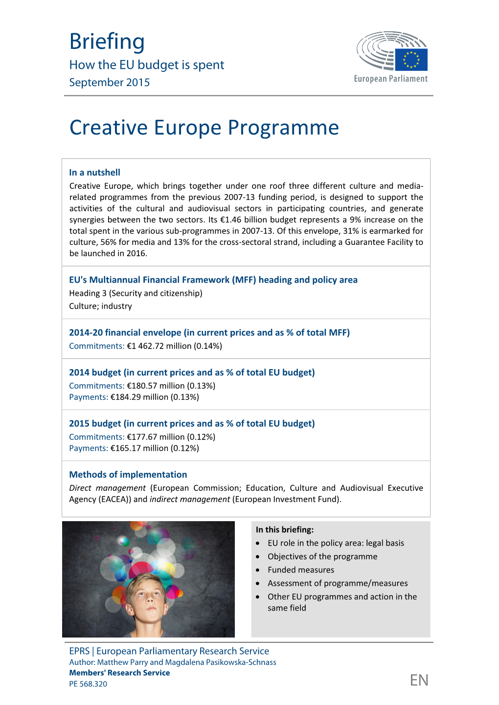 Creative Europe Programme