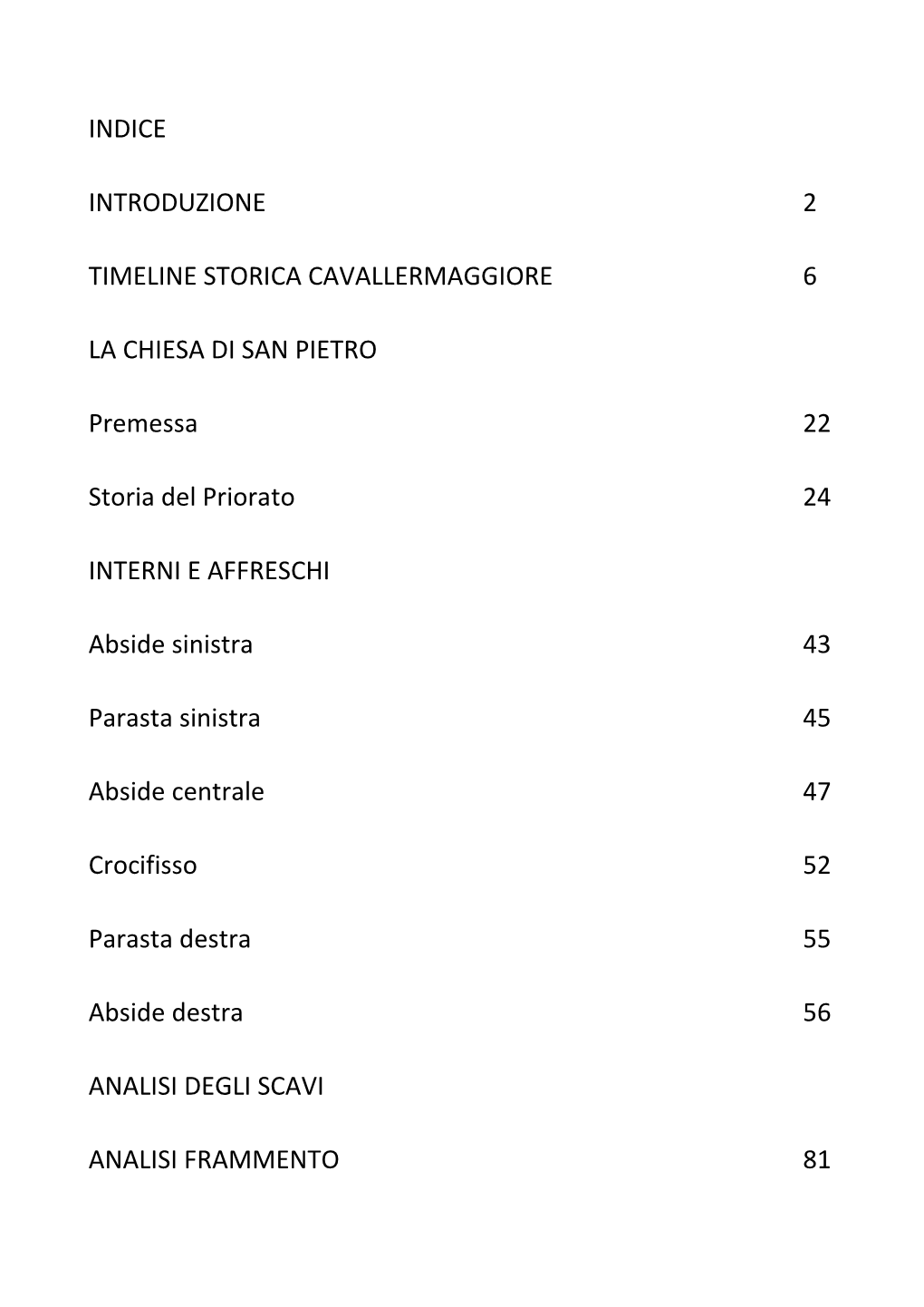 Indice Introduzione 2 Timeline Storica Cavallermaggiore 6