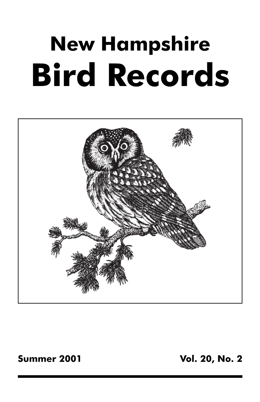 Summer 01 Bird Records