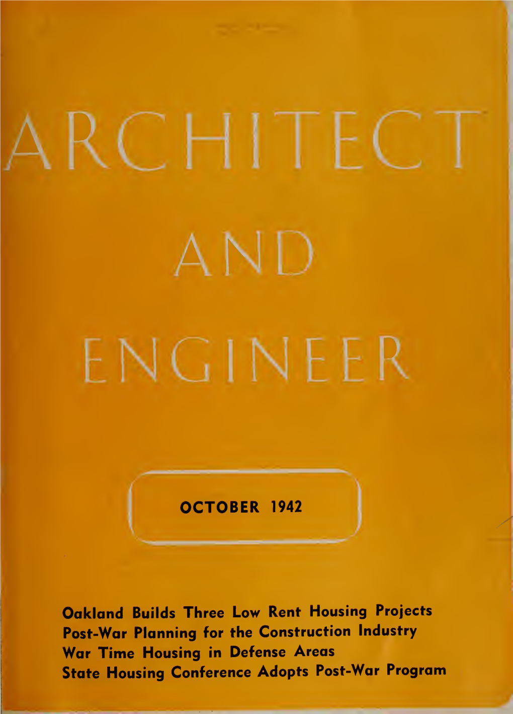 Architect and Engineer