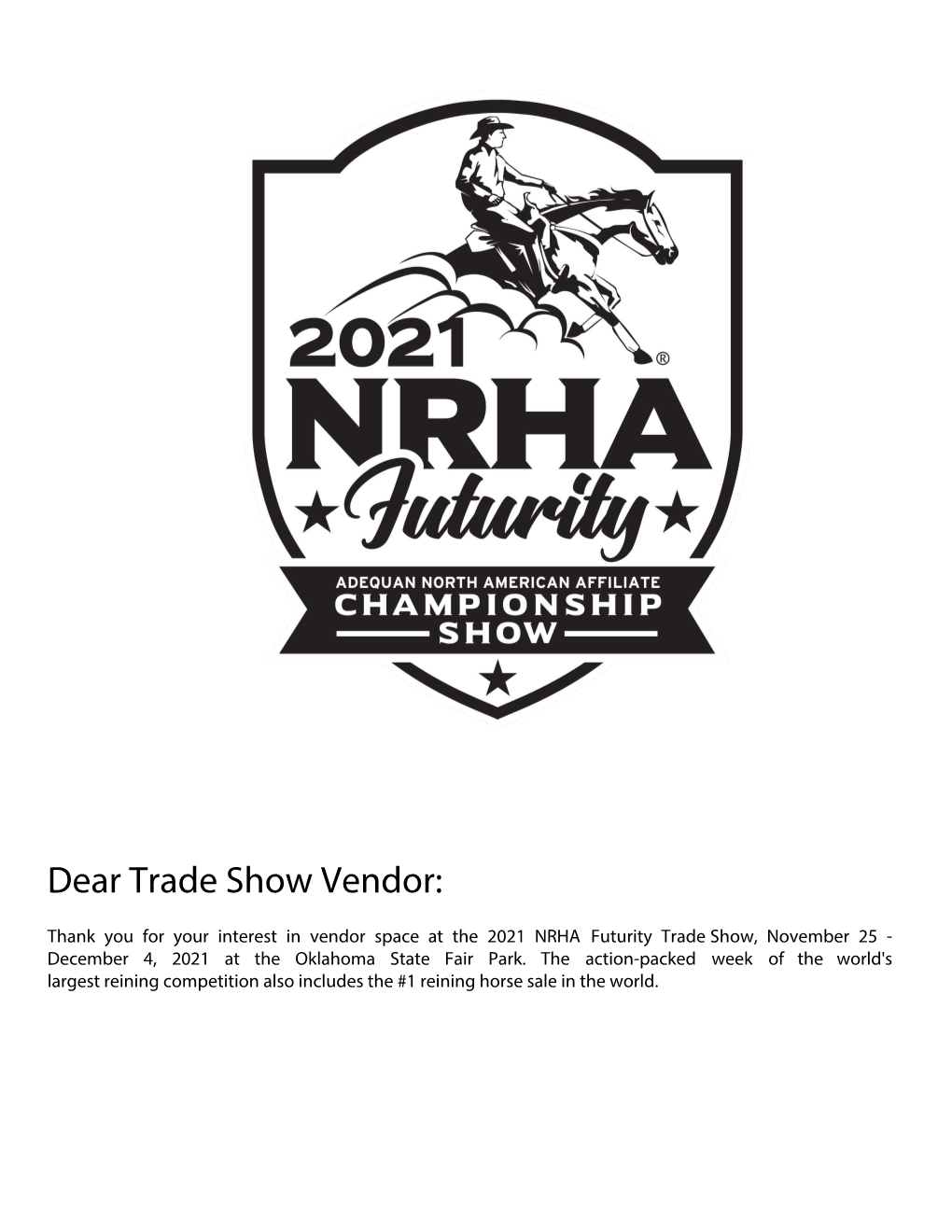 Dear Trade Show Vendor