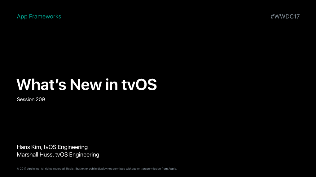 209 Whats New in Tvos 02 D.Key