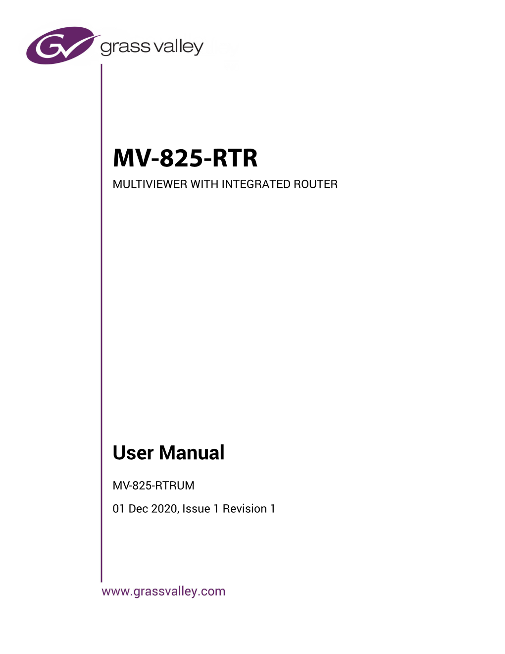 MV-825-RTR User Manual.Book