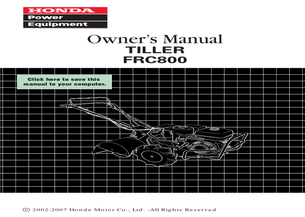 Owner's Manual