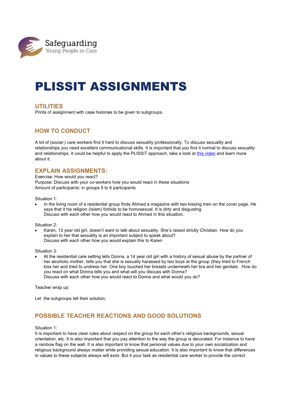 PLISSIT Model