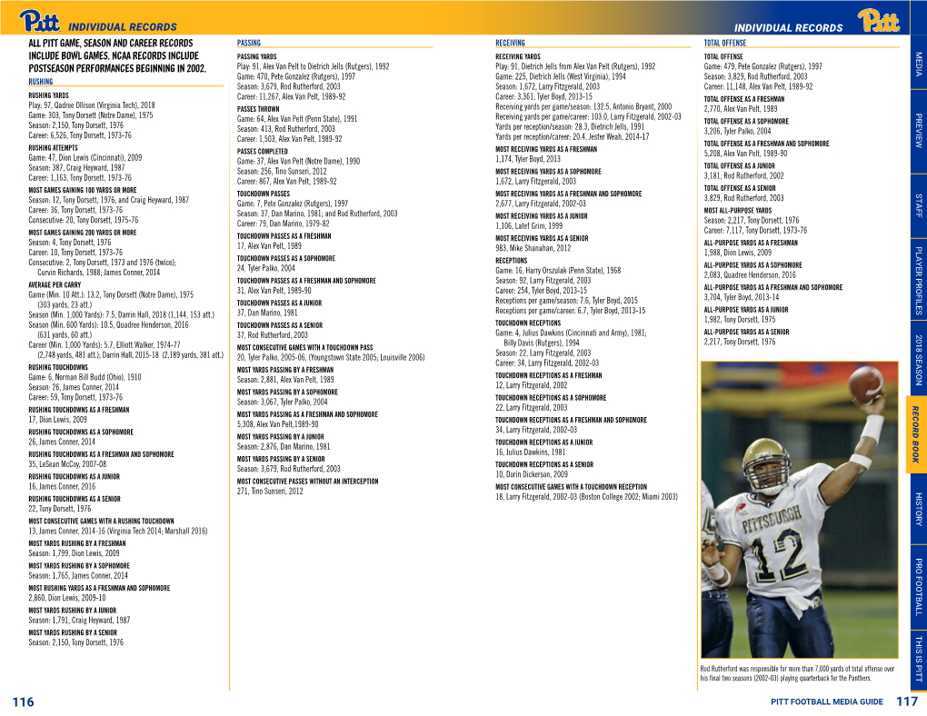 2019 Pitt Football Media Guide