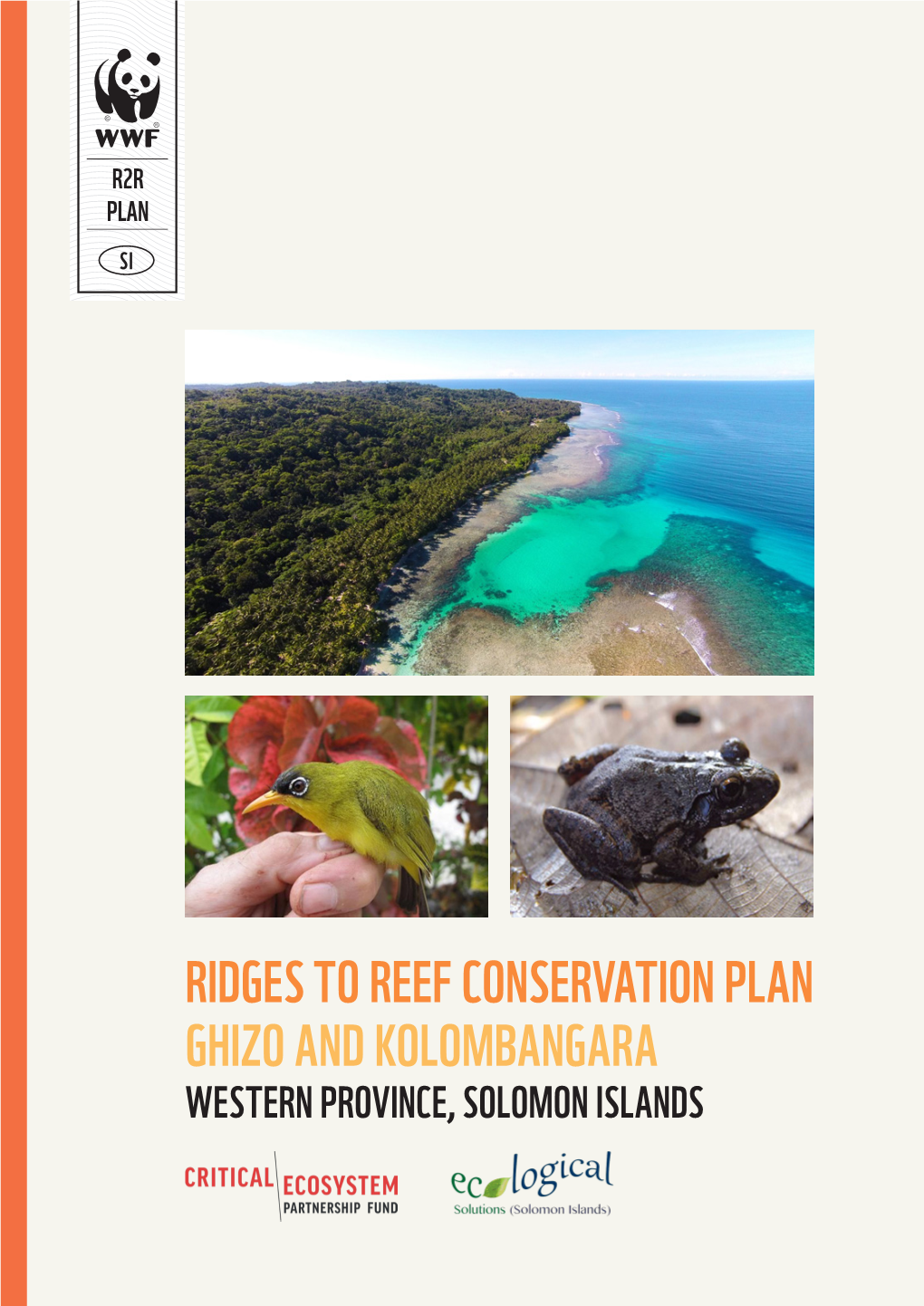 Ridges to Reef Conservation Plan Ghizo and Kolombangara