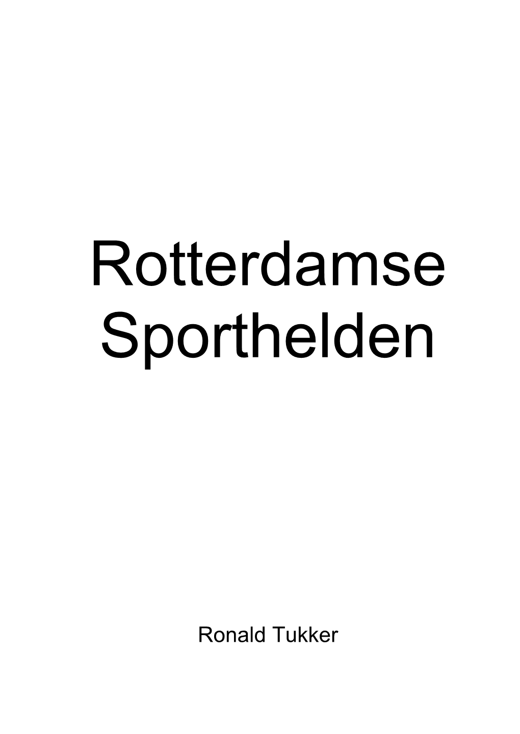 Rotterdamse Sporthelden