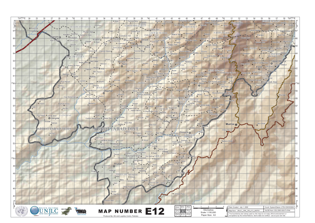 Abbottabad Dist Map Number