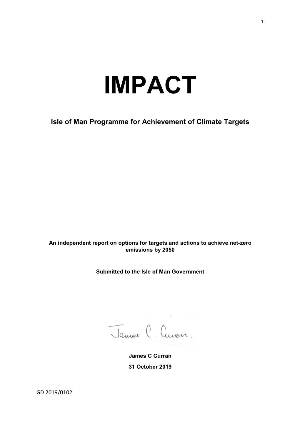 James Curran's IMPACT Report