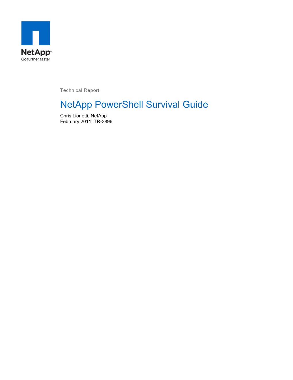 Netapp Technical Report