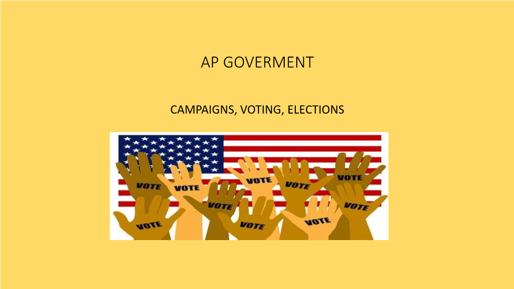 Apgov Lipman Elections and Campaigns and Voting.Pdf