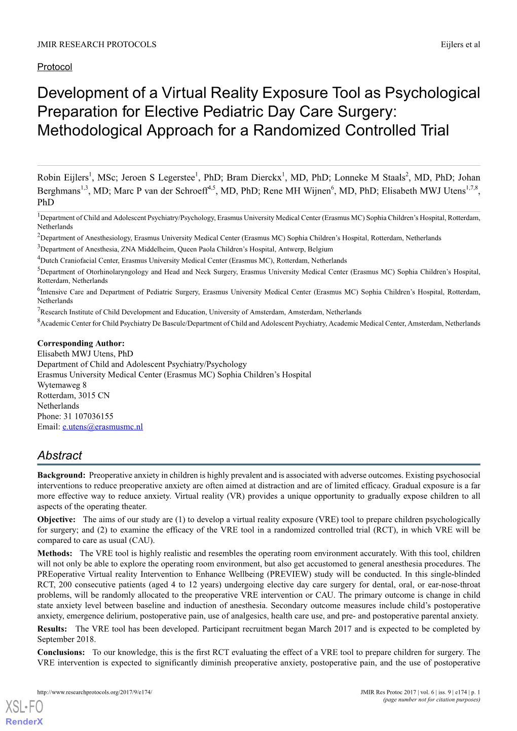 Development of a Virtual Reality Exposure Tool As Psychological