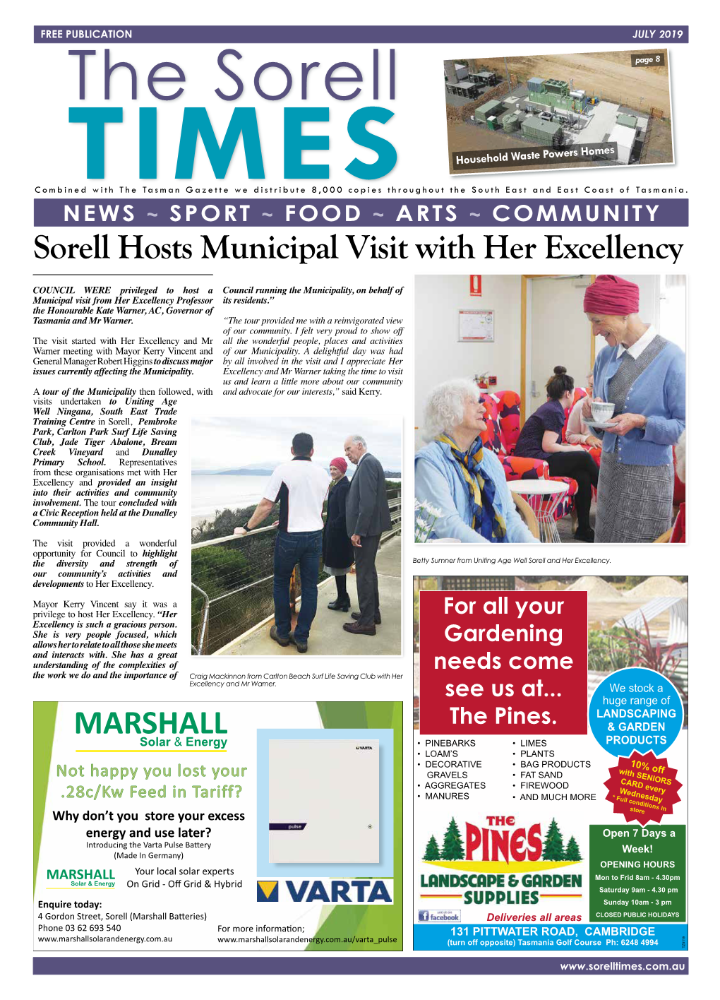 Sorell Hosts Municipal Visit with Her Excellency