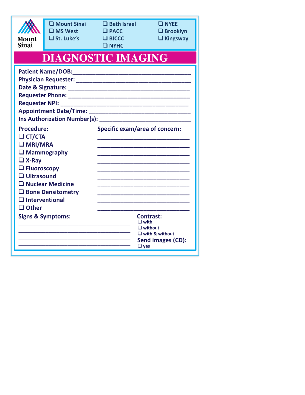 Diagnostic Imaging