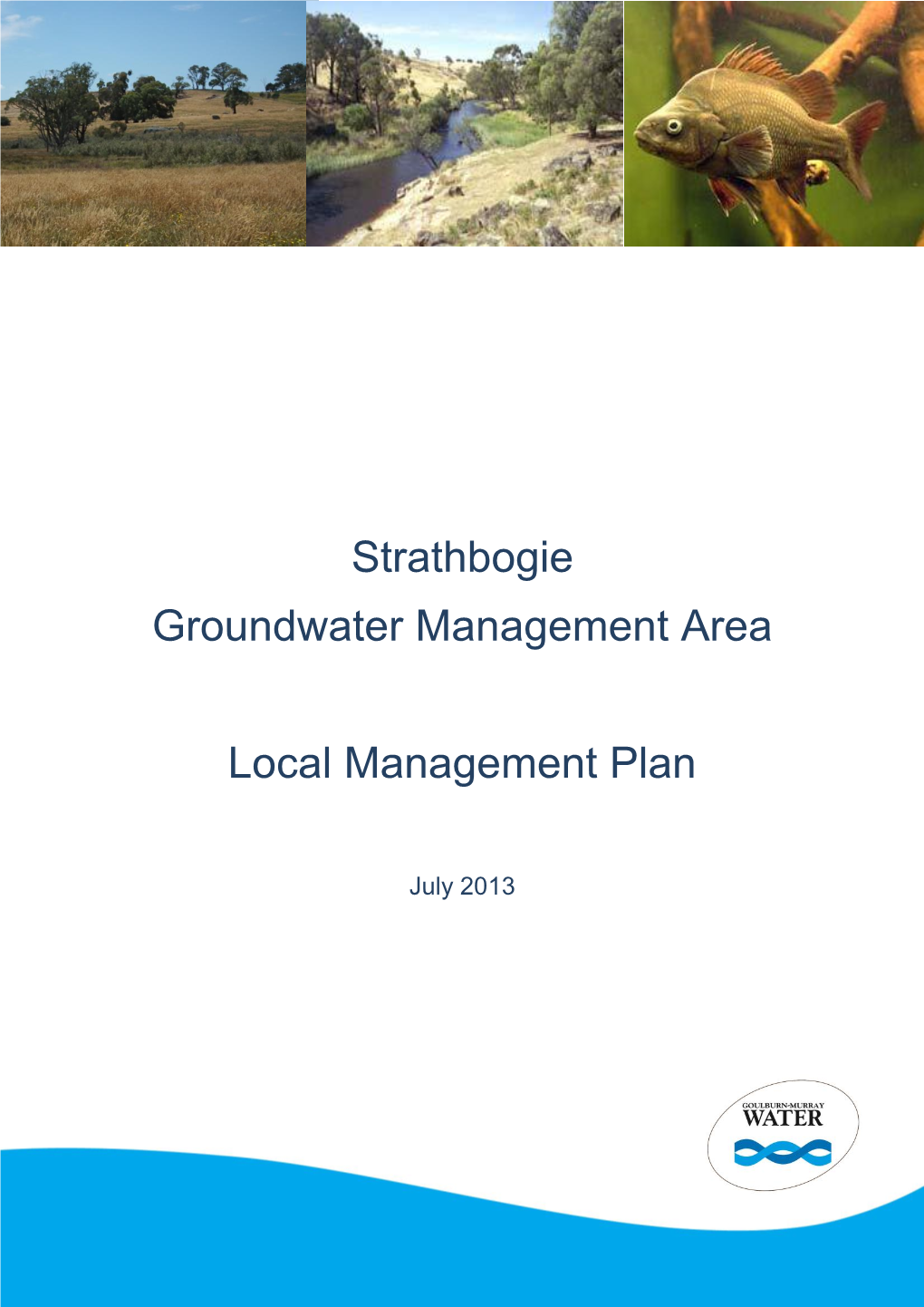 Strathbogie Groundwater Management Area Local Management Plan