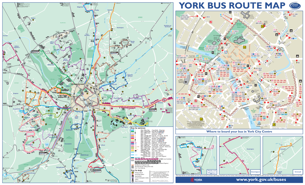 YORK BUS ROUTE MAP S 12 TFIELD Y Haxby O R 181 20 K 20A 112 Level C DE GRE P P N 20 T L YTE E a R Crossing GAI a G R N R 20A TS R L K 29 O E R E H R C B M Y R T B