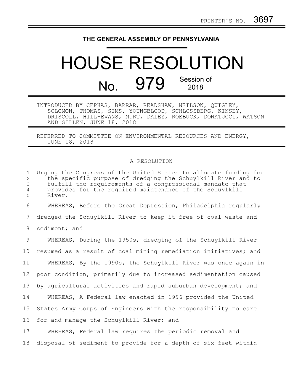 HOUSE RESOLUTION Session of No