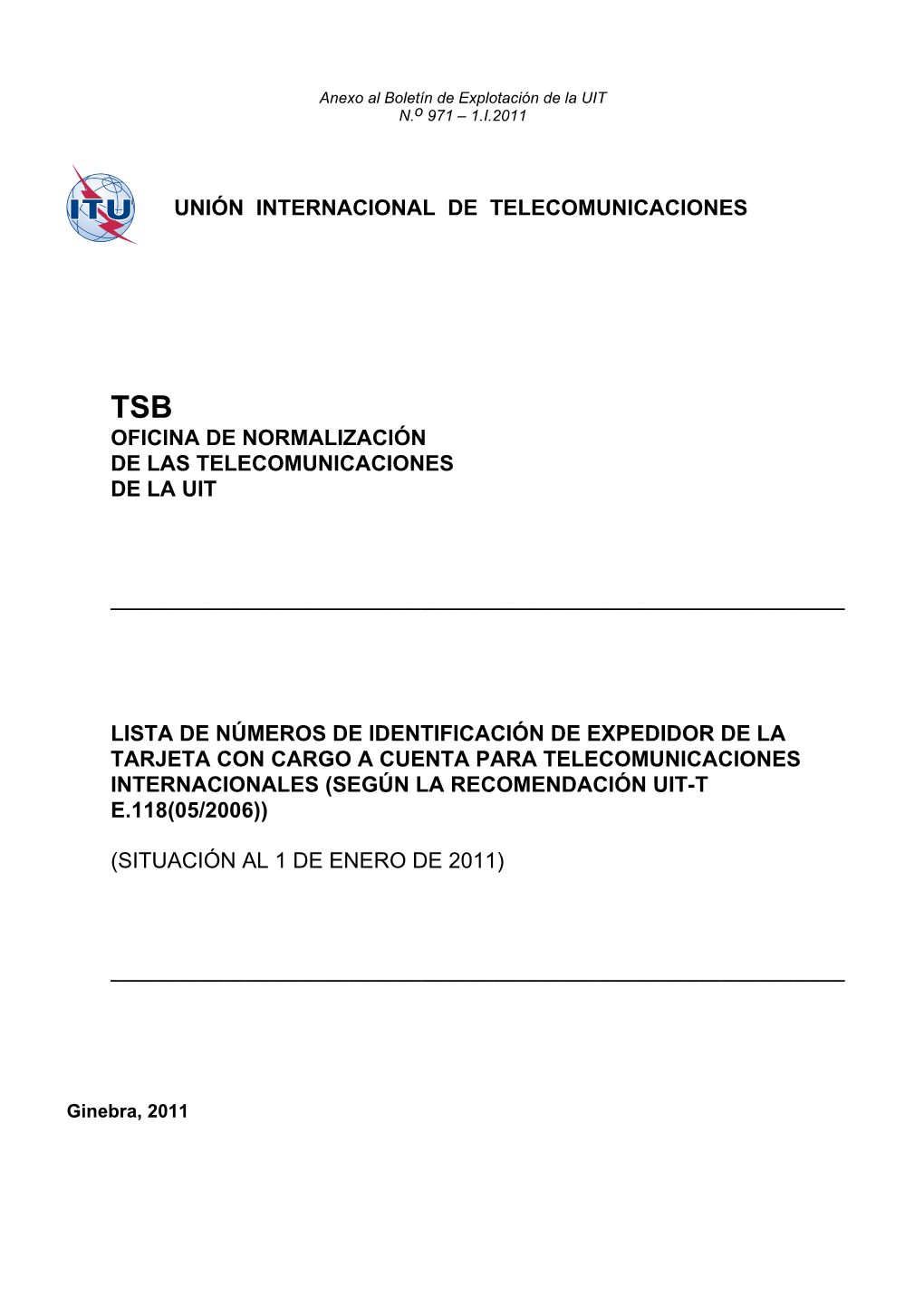 ITU Document