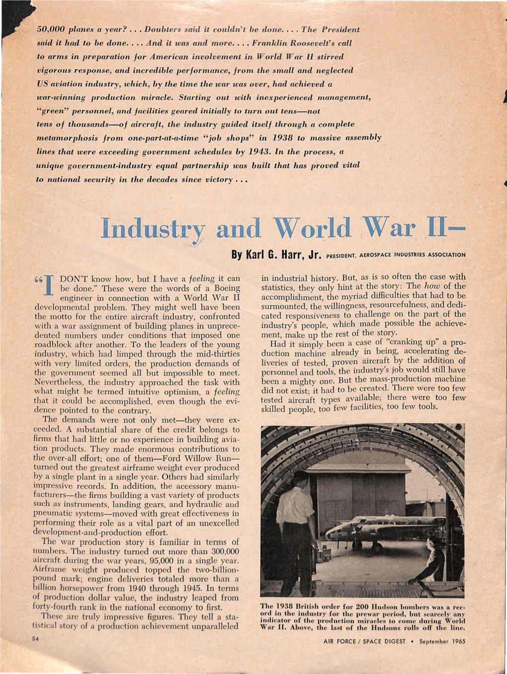 Industry and World War II