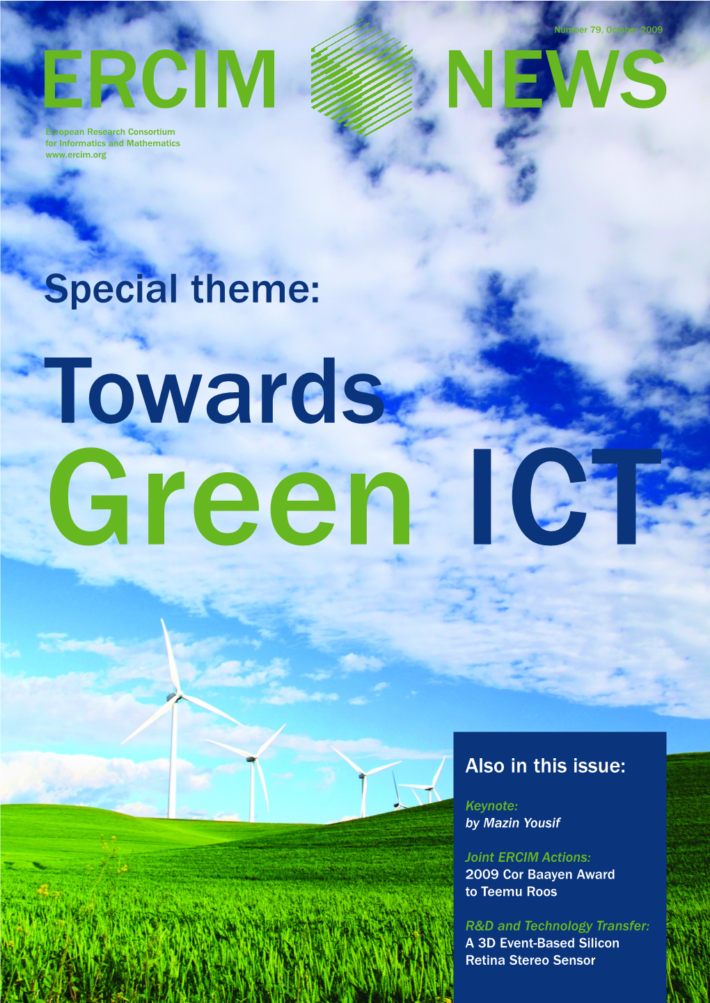 Special Theme: Towards Green ICT