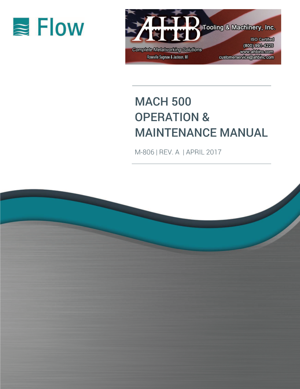 Mach 500 Operation & Maintenance Manual