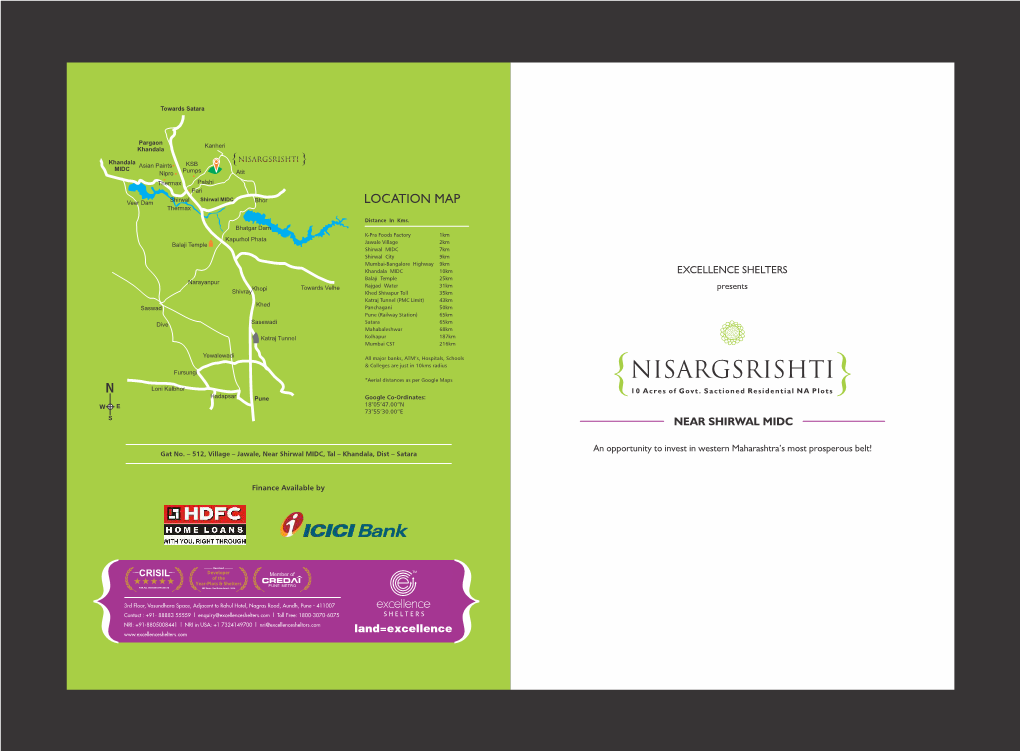 Nisargsrishti Small Brochure Design