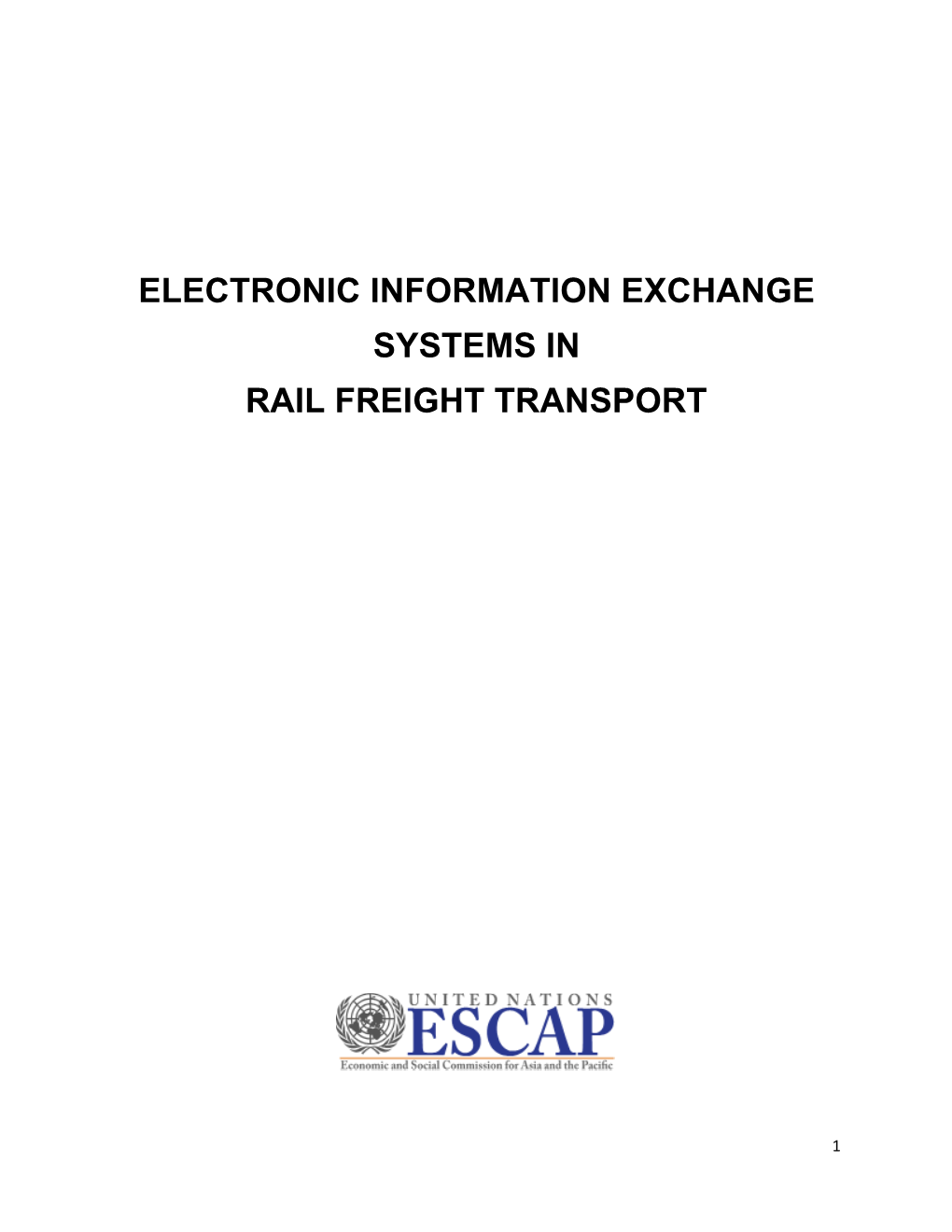 Electronic Information Exchange Systems in Rail Freight Transport