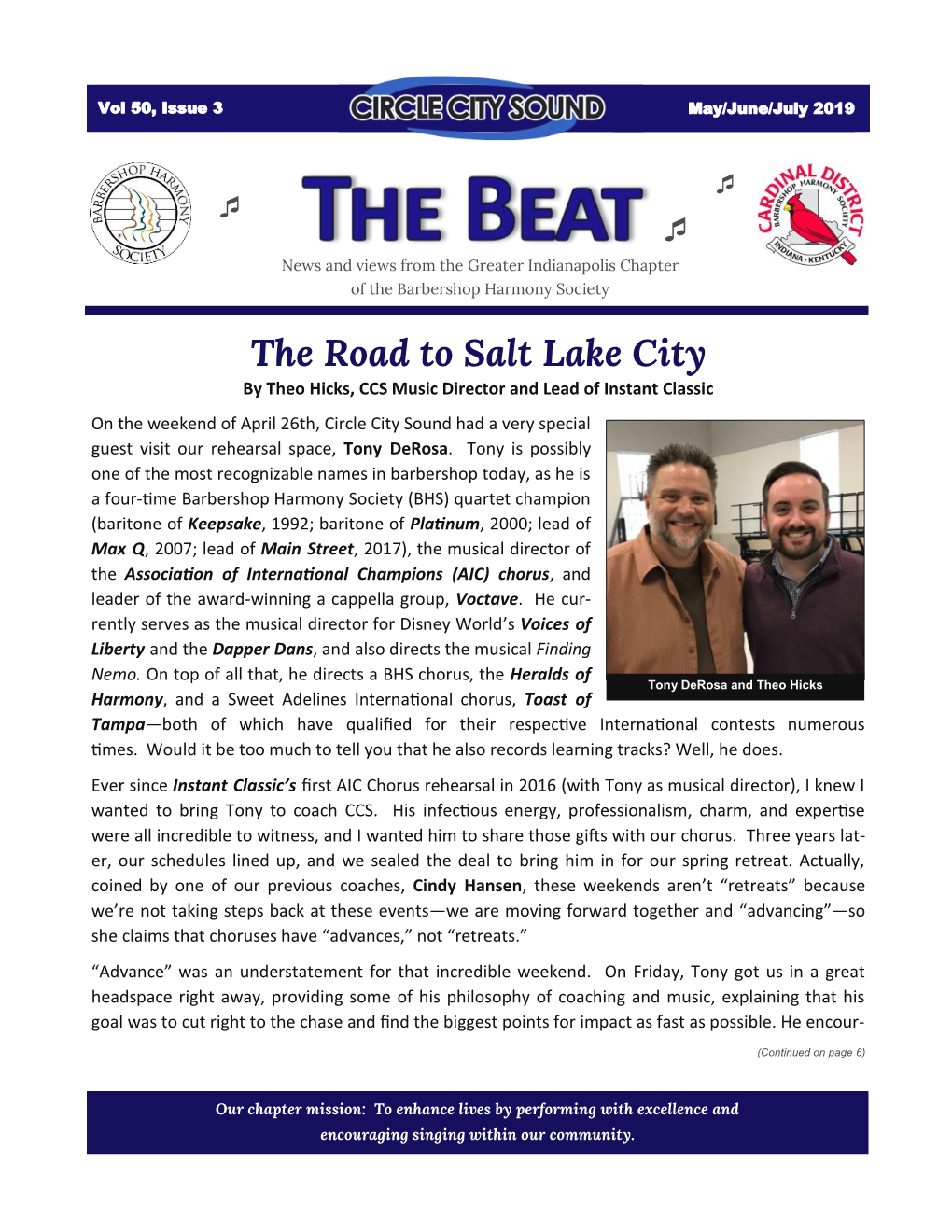 National Barbershop Quartet Day 2019 by Jerry Troxel, Editor of the Beat