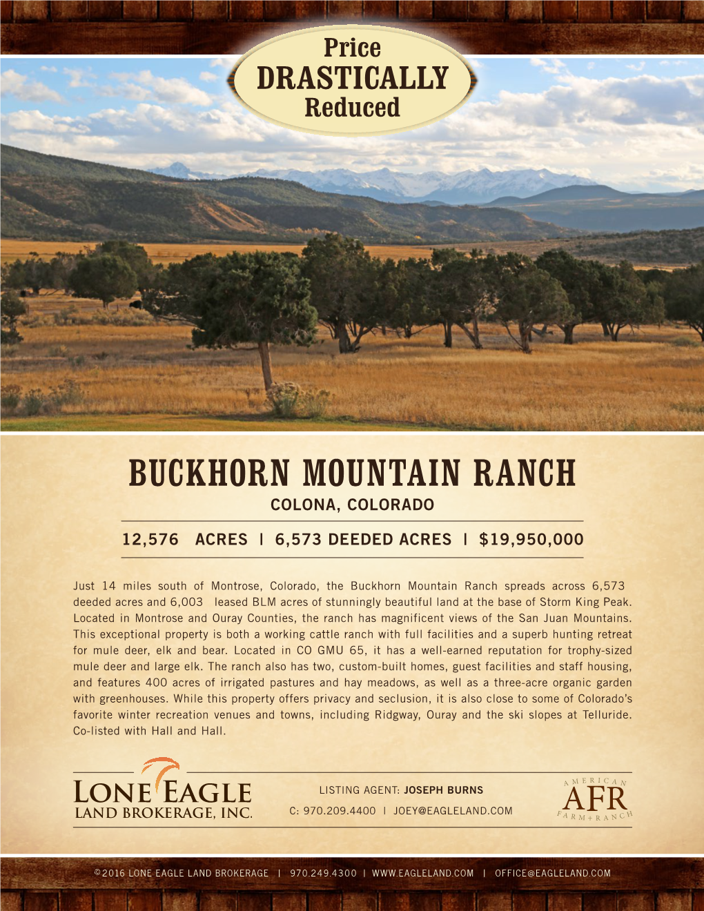 Buckhorn Mountain Ranch Colona, Colorado