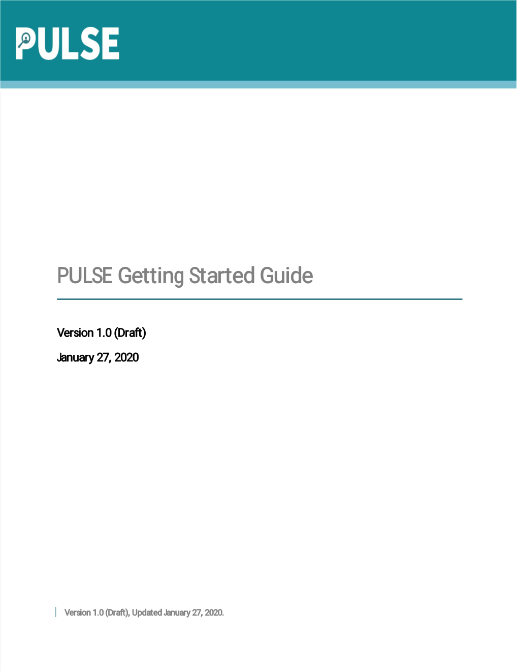 PULSE Getting Startedguide