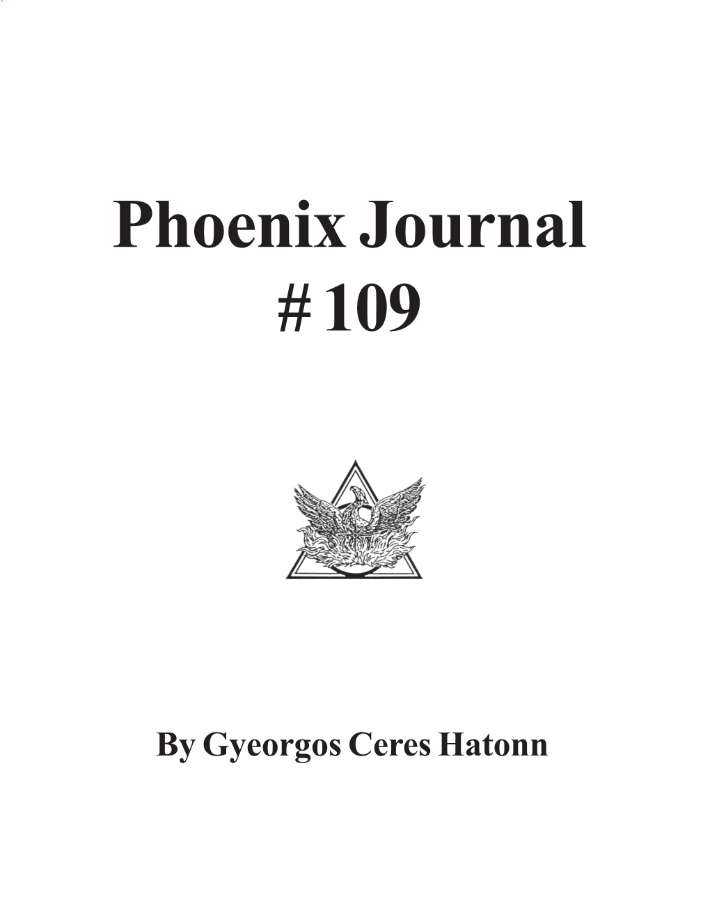 Phoenix Journal # 109
