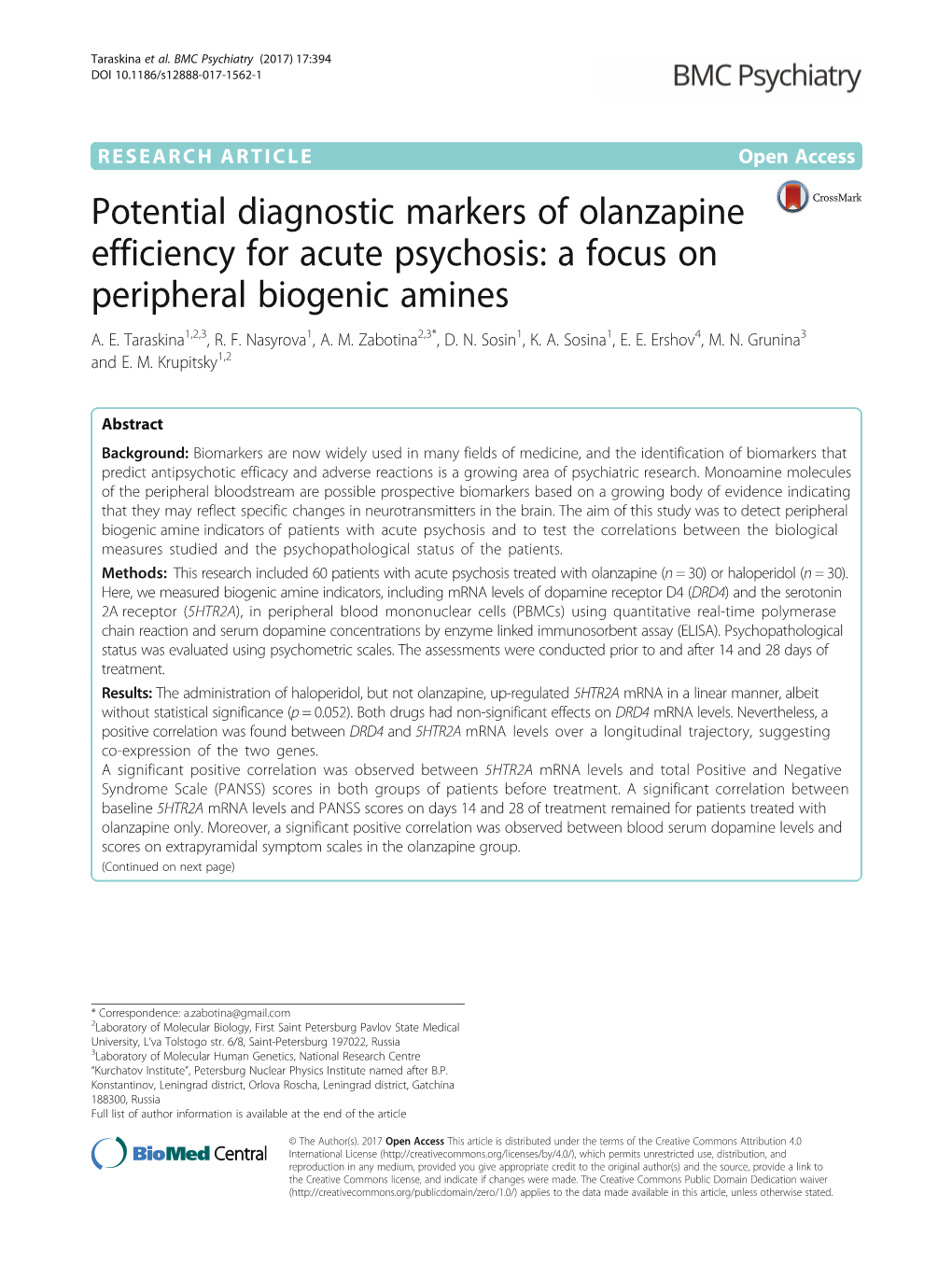 A Focus on Peripheral Biogenic Amines A