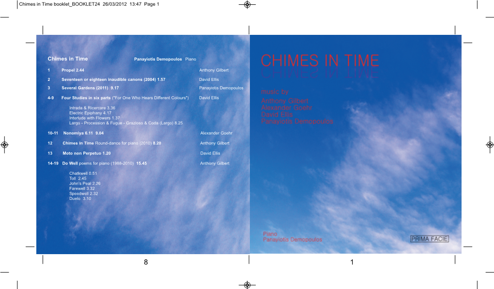 Chimes in Time Booklet BOOKLET24 26/03/2012 13:47 Page 1