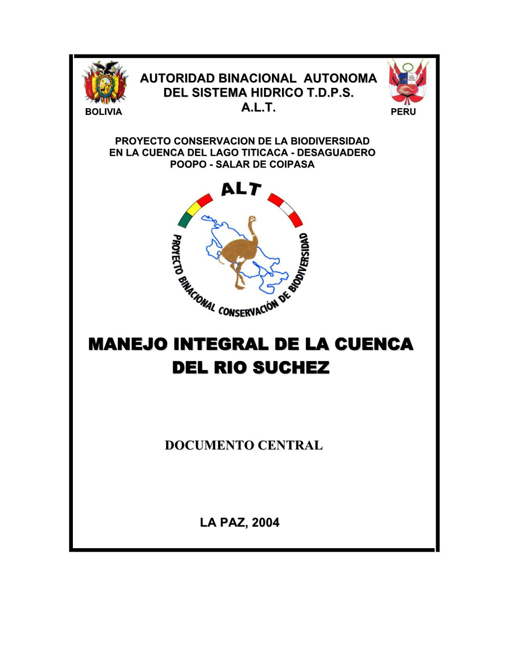 Manejo Integral De La Cuenca Del Rio Suchez