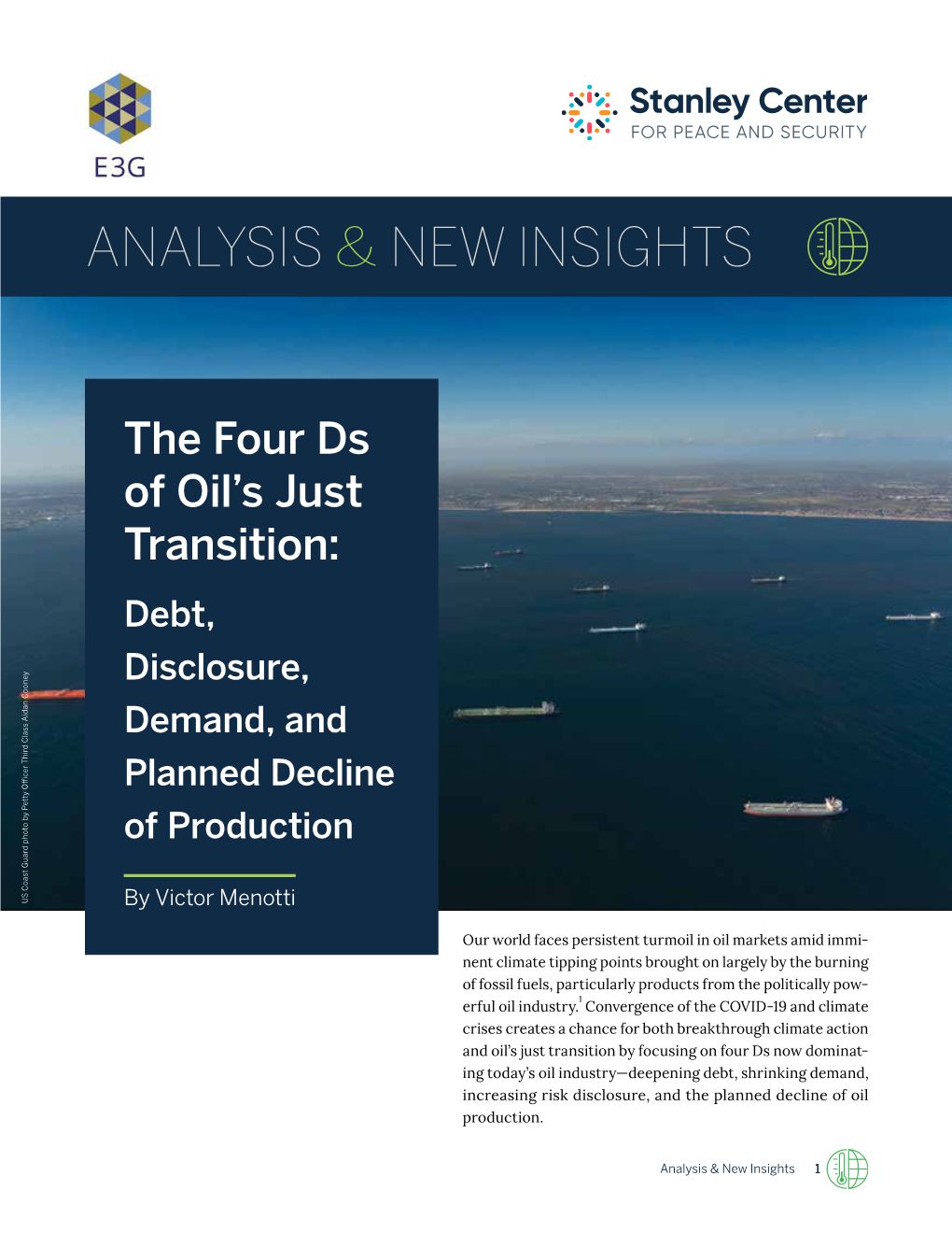 The Four Ds for Oil's Just Transition