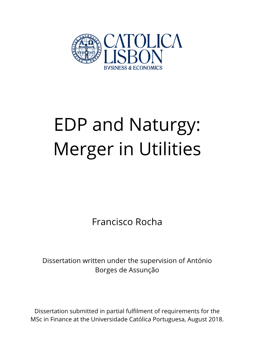 EDP and Naturgy: Merger in Utilities