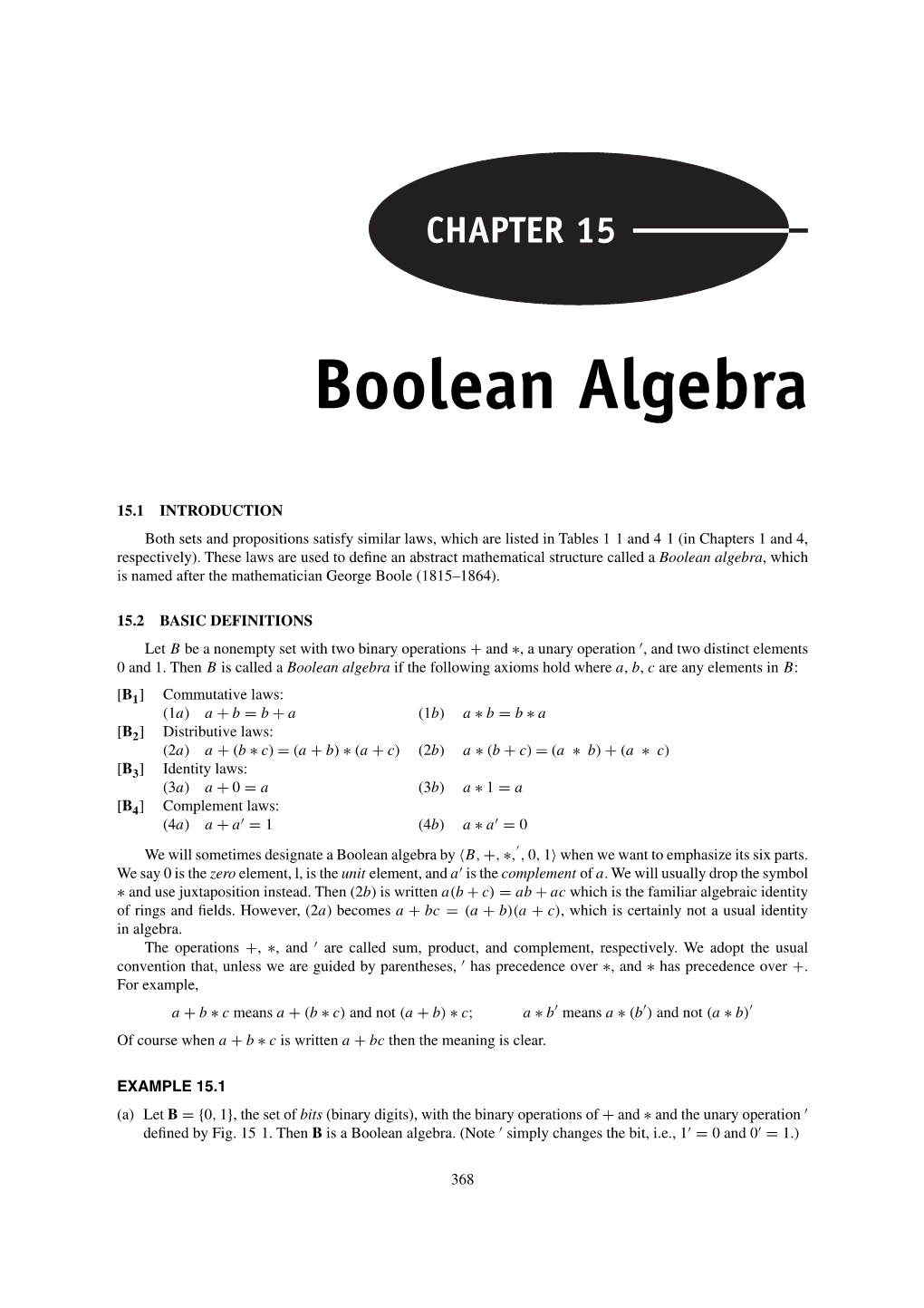 Boolean Algebra