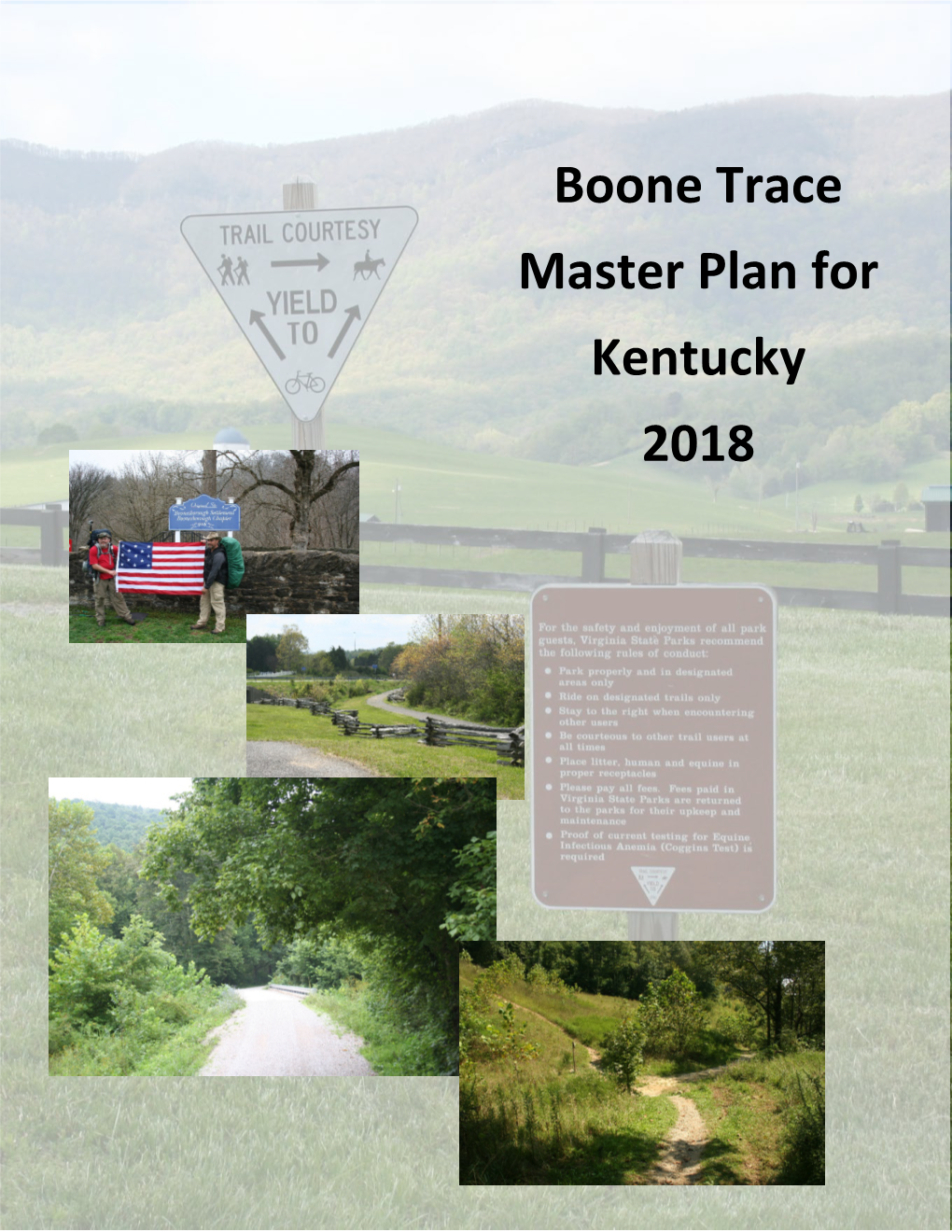 Boone Trace Master Plan for Kentucky 2018