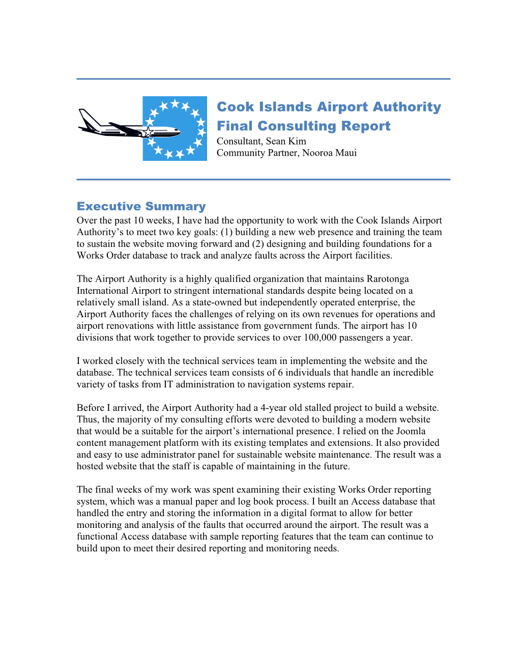 Cook Islands Airport Authority Final Report-20Aug2012