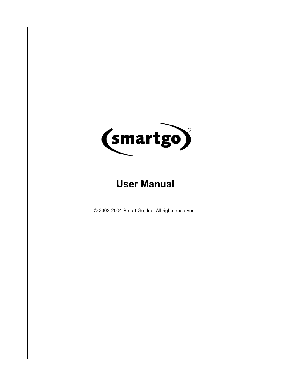 User Manual for Smartgo 1