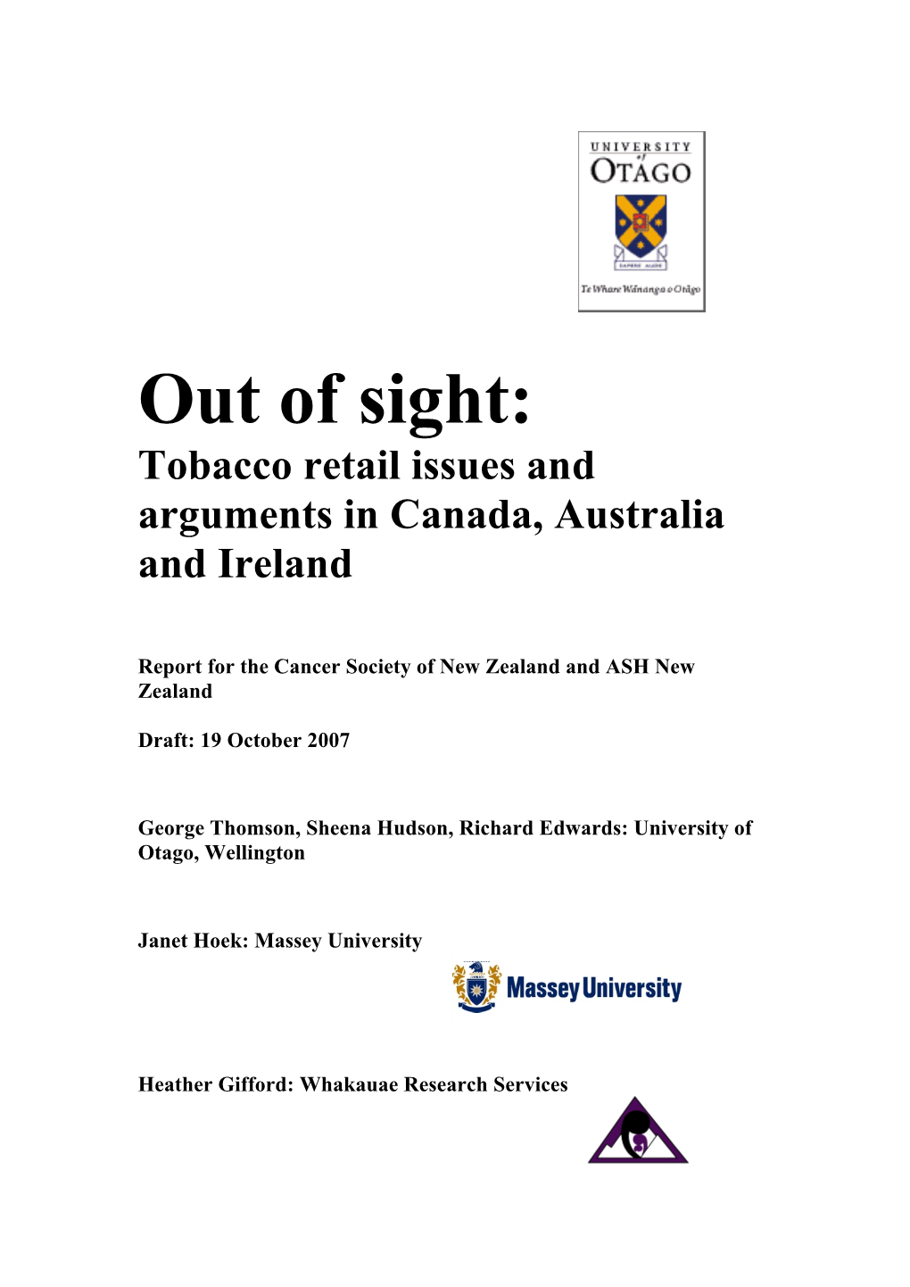 Oseas Tobacco Retail Issues and Arguments 10-07 Final