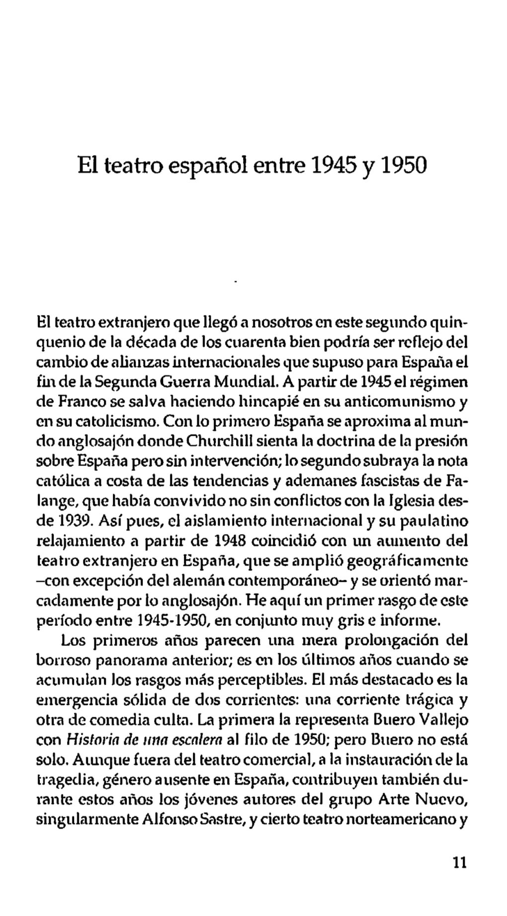 Pdf El Teatro Español Entre 1945 Y 1950 / Edición Al Cuidado De Víctor