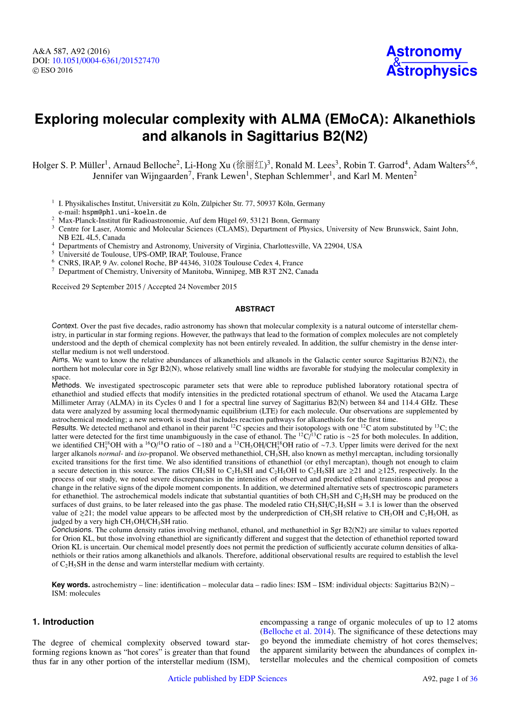 Exploring Molecular Complexity with ALMA (Emoca): Alkanethiols and Alkanols in Sagittarius B2(N2)