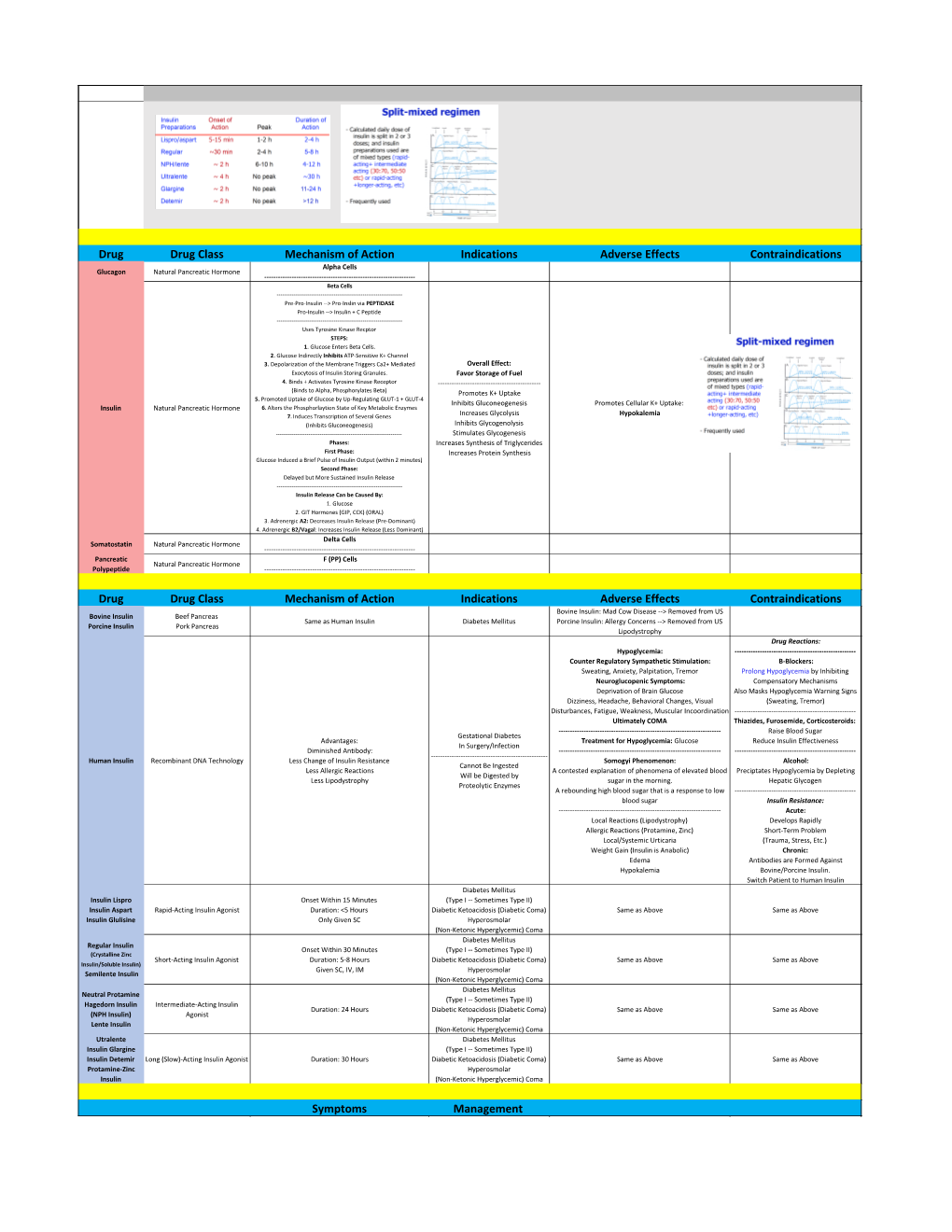 Pharmacology – Diabetes Drugs