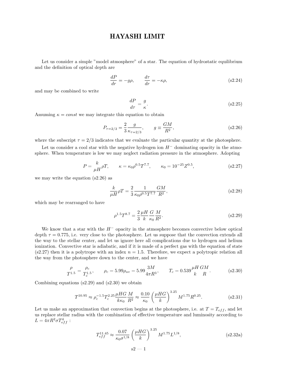 Fully Convective Stars: the Hayashi Limit