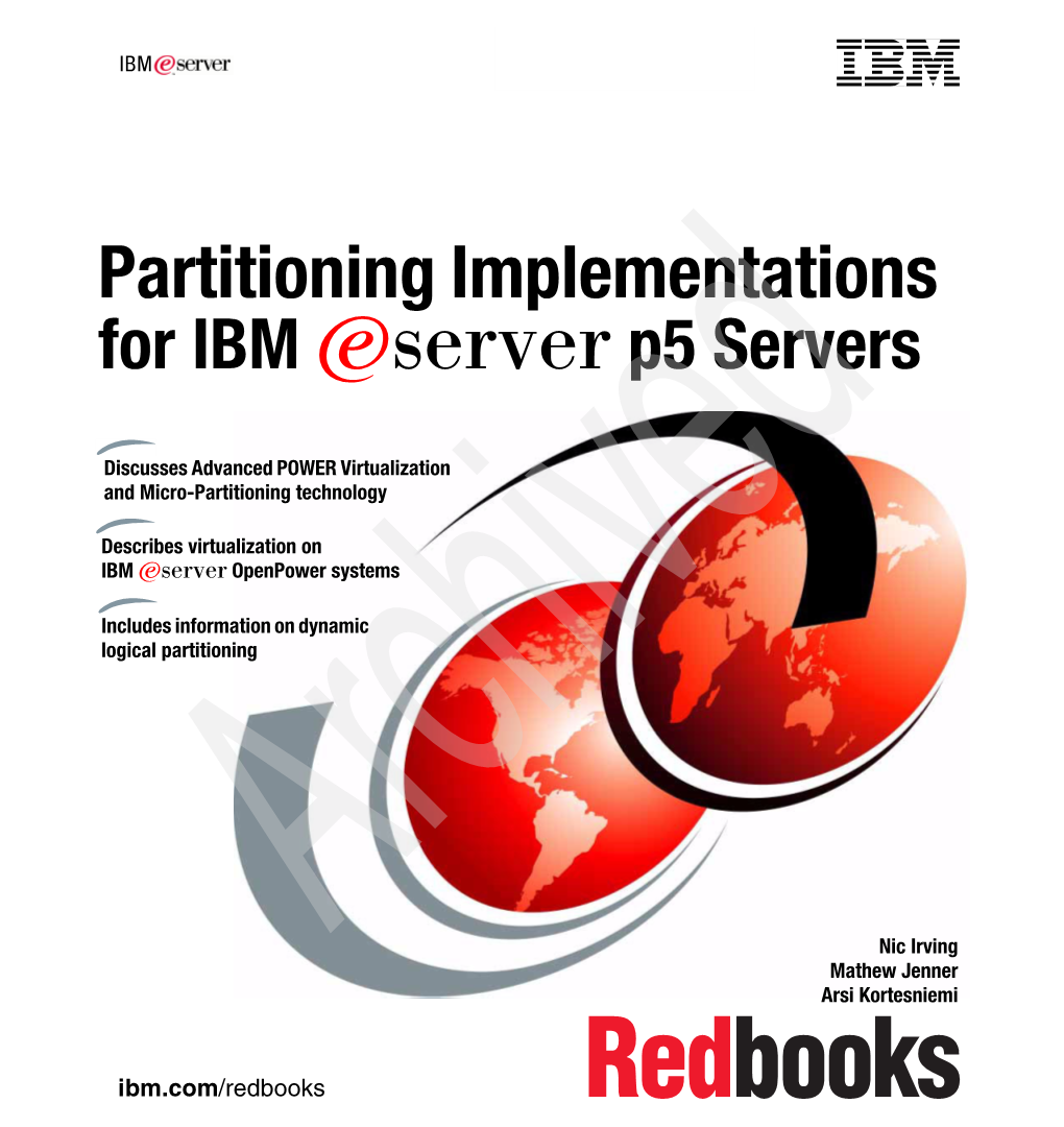 Partitioning Implementations for IBM Eserver P5 Servers