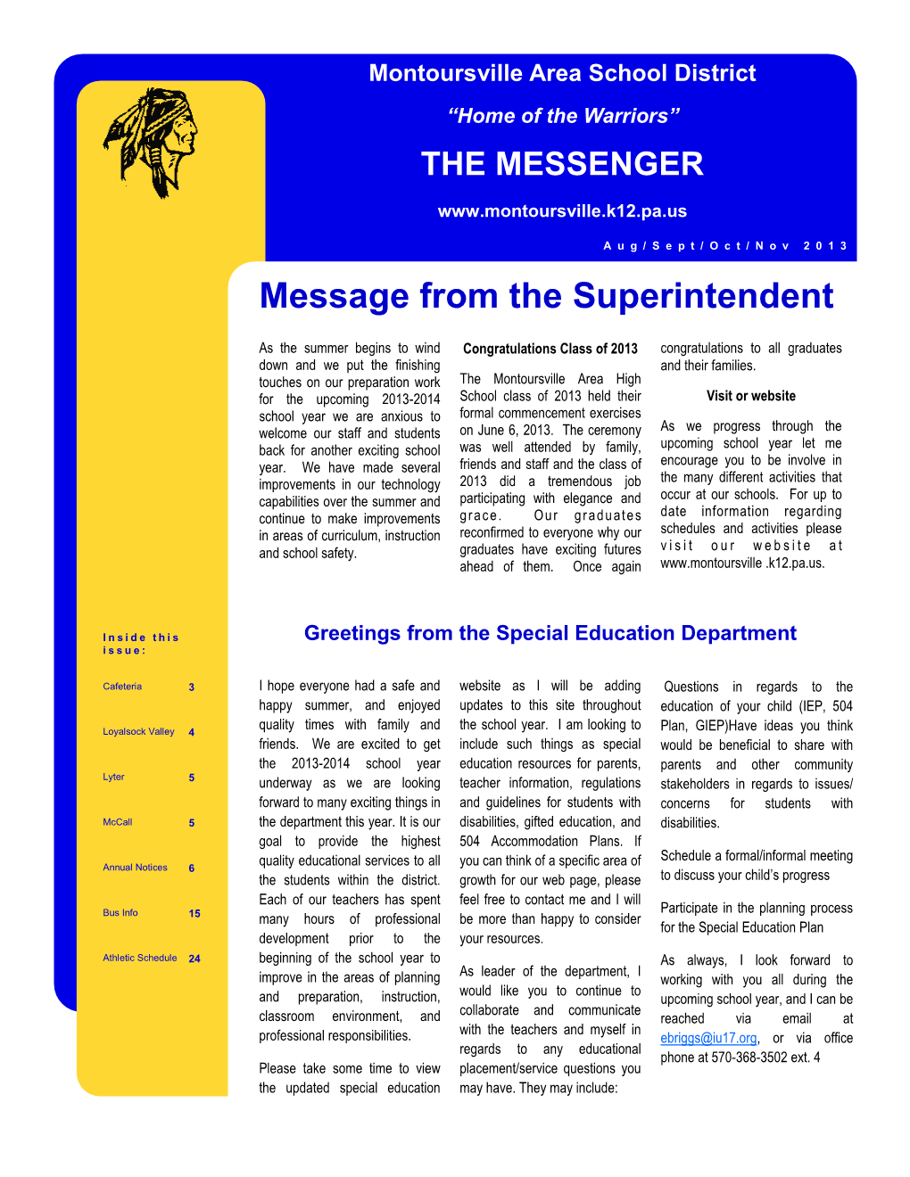 2013 Fall Newsletter